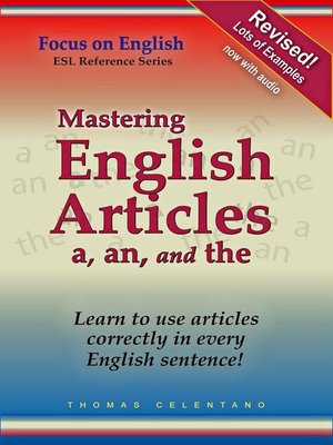 cover image of Mastering English Articles A, AN, and THE